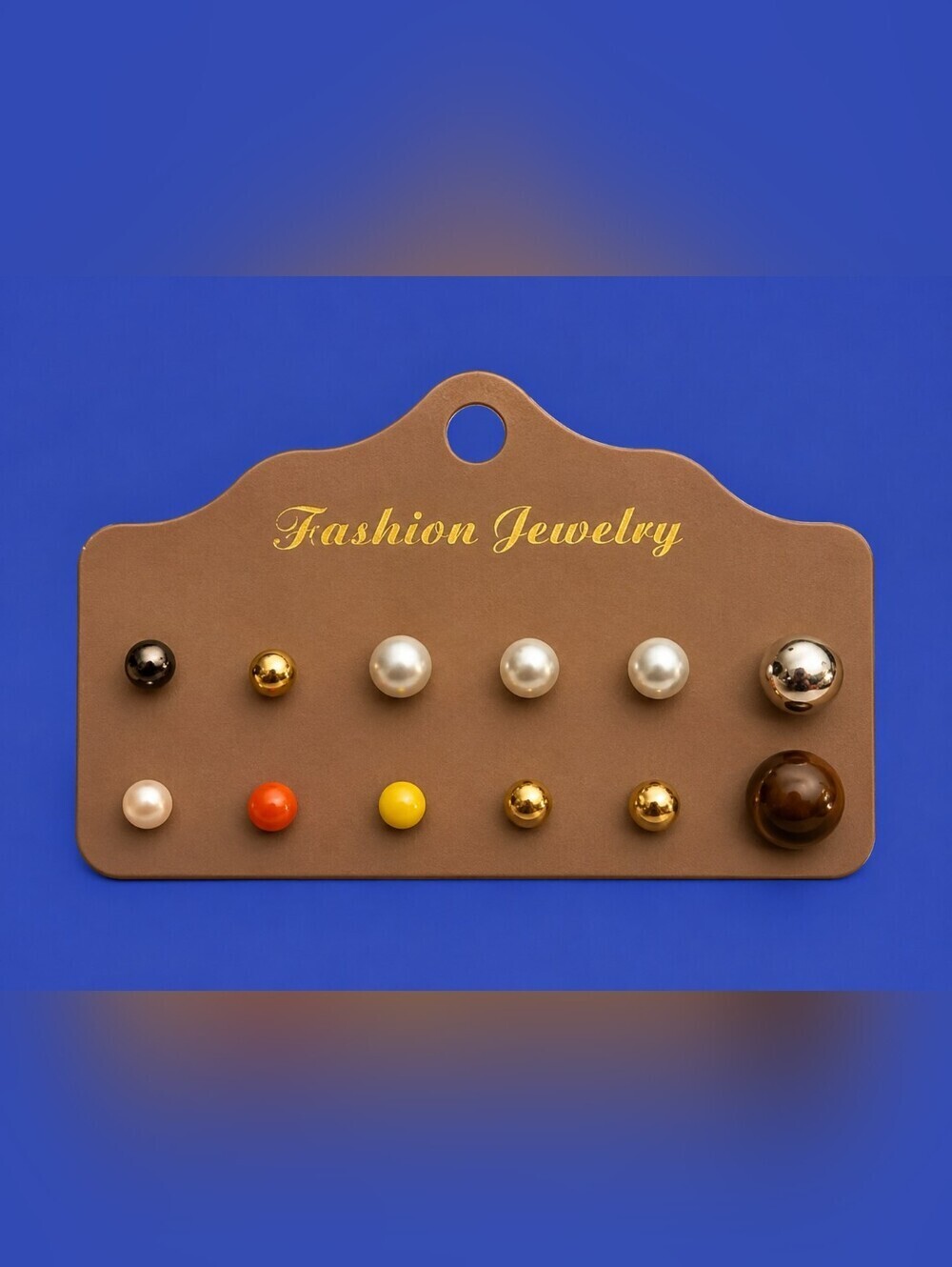 3/$30 Multicolor Single Ball Stud Earring Set